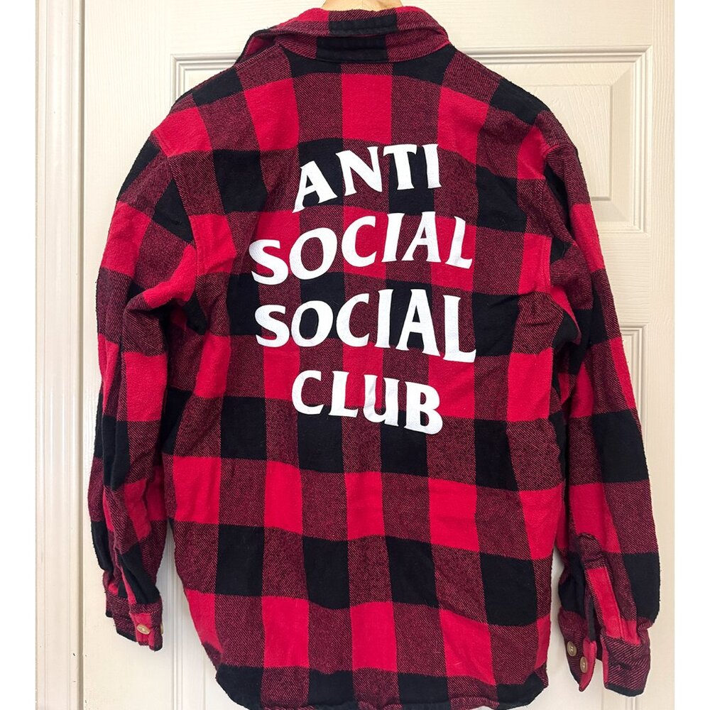 Anti Social Social Club Plaid Shirt - Size M